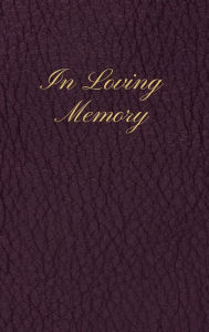 Title: In Loving Memory Purple Leather Pattern: Lined Inner Page Funeral Memorial Book of Condolence, Author: Sticky Lolly