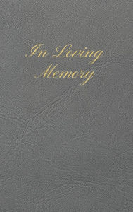 Title: In Loving Memory Light Grey Leather Pattern: Lined Inner Page Funeral Memorial Book of Condolence, Author: Sticky Lolly