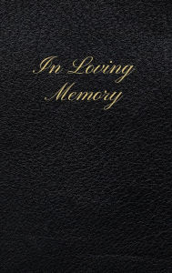 Title: In Loving Memory Black Leather Pattern: Lined Inner Page Funeral Memorial Book of Condolence, Author: Sticky Lolly