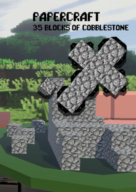 Papercraft 35 Blocks of Cobblestone by Tcorporation Edition, Paperback ...