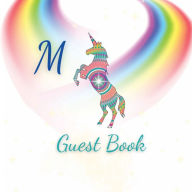 Title: Initial Letter M Guest Book Unicorn Mandala: Fabulous For Your Party - Keepsake of Family and Friends Treasured Messages and Photos, Author: Sticky Lolly