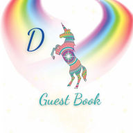 Title: Initial Letter D Guest Book Unicorn Mandala: Fabulous For Your Party - Keepsake of Family and Friends Treasured Messages and Photos, Author: Sticky Lolly