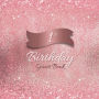 1st Birthday Guest Book Pink Sparkle: Fabulous For Your Birthday Party - Keepsake of Family and Friends Treasured Messages and Photos