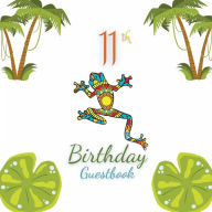Title: 11th Birthday Guest Book Frog Mandala: Fabulous For Your Birthday Party - Keepsake of Family and Friends Treasured Messages and Photos, Author: Sticky Lolly