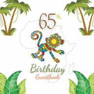 Title: 65th Birthday Guest Book Monkey Mandala: Fabulous For Your Birthday Party - Keepsake of Family and Friends Treasured Messages and Photos, Author: Sticky Lolly