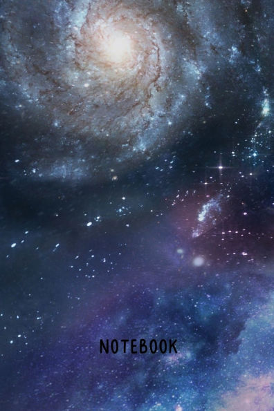 Notebook Galaxy Swirl: A Simple Lined Space Galaxy Themed Notebook