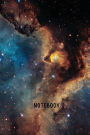 Notebook Star Nebula: A Simple Lined Space Galaxy Themed Notebook
