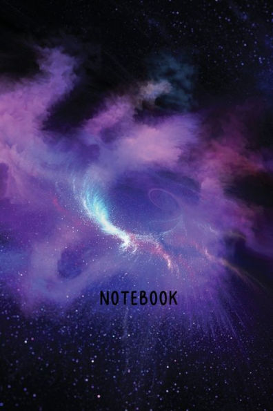Notebook Galaxy Purple Supernova: A Simple Lined Space Galaxy Themed Notebook