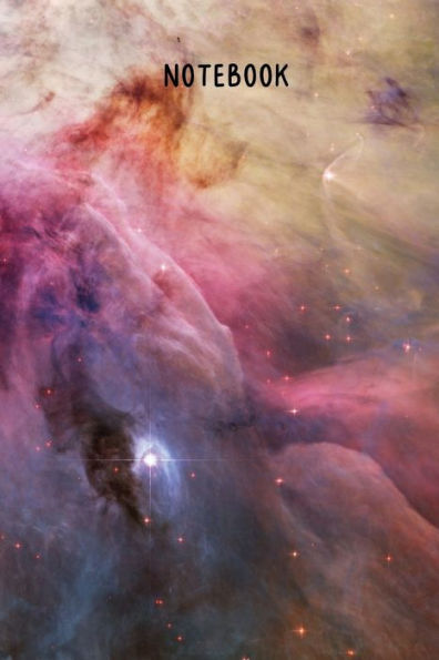 Notebook Pink Dust Galaxy: A Simple Lined Space Galaxy Themed Notebook