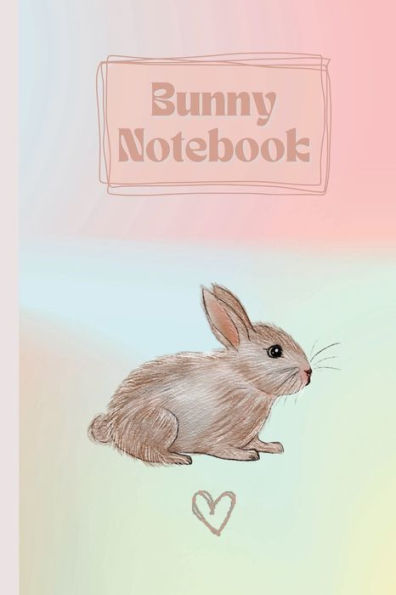 Notebook Fluffy Bunny Rabbit: A Simple Lined Bunny Rabbit Themed Notebook