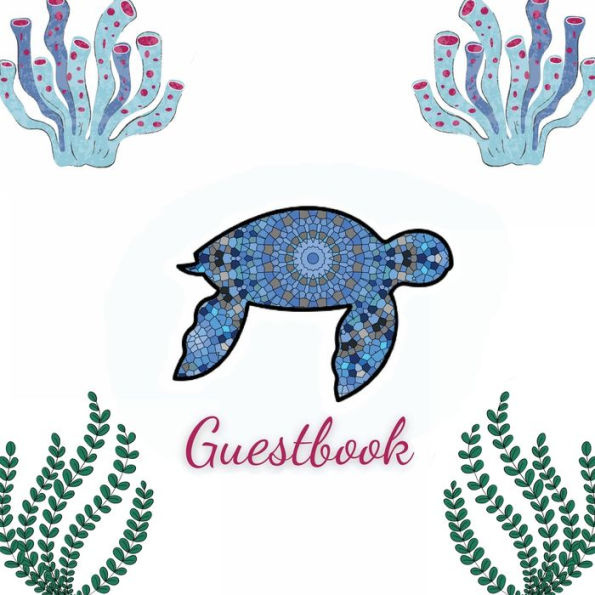 Guest Book Turtle Mandala: Fabulous For Your Party - Keepsake of Family and Friends Treasured Messages and Photos