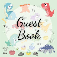 Title: Guest Book Dinosaur: Fabulous For Your Party - Keepsake of Family and Friends Treasured Messages and Photos, Author: Sticky Lolly