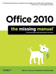 Alternative view 1 of Office 2010: The Missing Manual