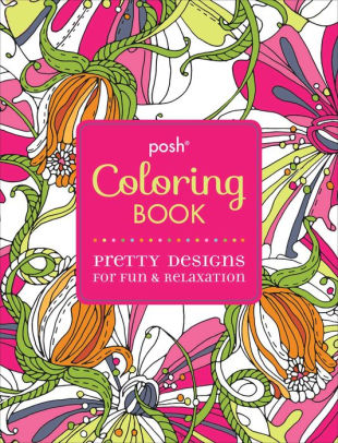 posh adult coloring book pretty designs for fun