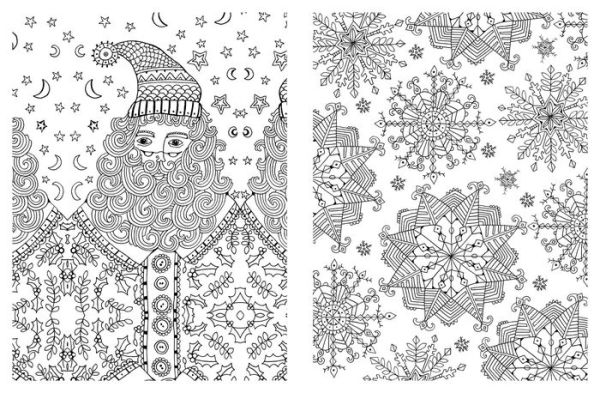 Posh Adult Coloring Book: Christmas Designs for Fun & Relaxation