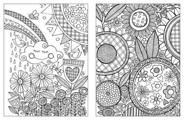 Happy Place Colouring Book - Books - Adult Colouring - Adults - Hinkler