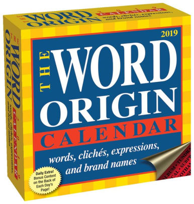 2019 word origin day to day calendar word a day calander