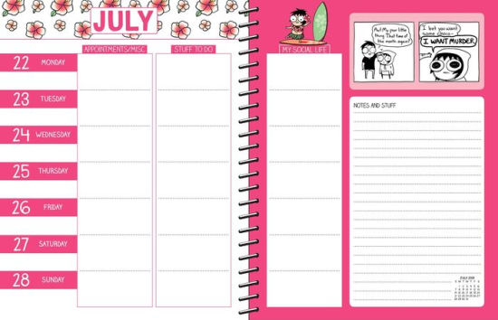 2018 2019 sarah s scribbles 16 month monthly weekly planner calendar
