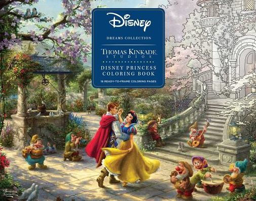 Disney Dreams Collection Thomas Kinkade Studios Disney Princess Coloring Poster