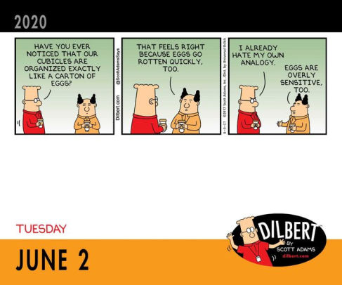 2020 Dilbert Day To Day Calendar By Scott Adams 9781449497774