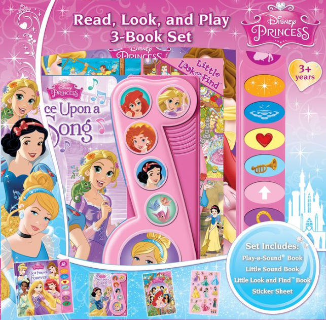 Disney Princess Read, Look, and Play 3-Book Set: Set Includes: Play-a ...