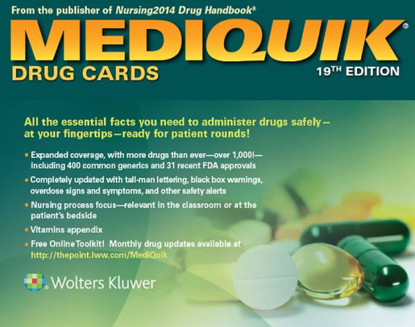 MediQuik Drug Cards: MediQuik / Edition 19