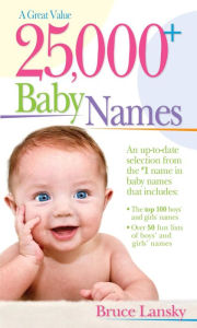 Title: 25,000+ Baby Names, Author: Bruce Lansky