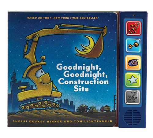 Goodnight Goodnight Construction Site Sound Book: (Construction Books for Kids, Books with Sound for Toddlers, Children's Truck Books, Read Aloud Books)