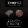 Game of Thrones Twin Pins: Stark and Targaryen Sigils: Two Enamel Pins (Enamel Pin Sets, Game of Thrones Buttons, Jewelry from Books)