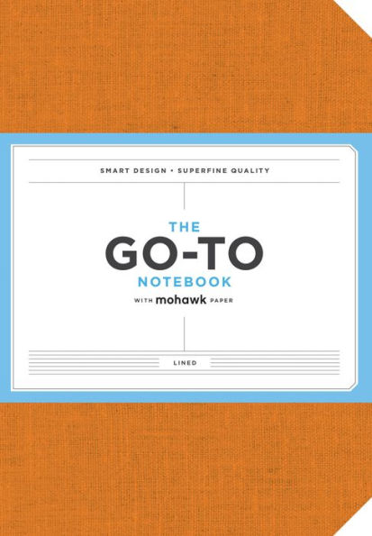 Go-To Notebook with Mohawk Paper, Persimmon Orange Lined: (Lined Notebooks, Notebooks with Lines, Orange Notebooks)