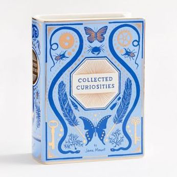 Bibliophile Ceramic Vase: Collected Curiosities illustrated by Jane Mount: (Flower Vase, Desk Vase, Desk Decor)