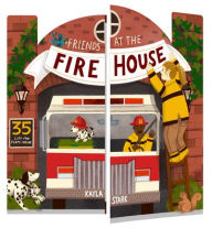 Friends at the Firehouse: Double Booked: 35 lift-the-flaps inside! (Firefighter Board Books; Firetruck Books for Toddlers)