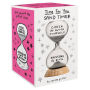 Time for You Sand Timer: (5-Minute Hourglass for Self-Care and Stress Relief, Mindfulness Glass Timer with Sparkling Sand)