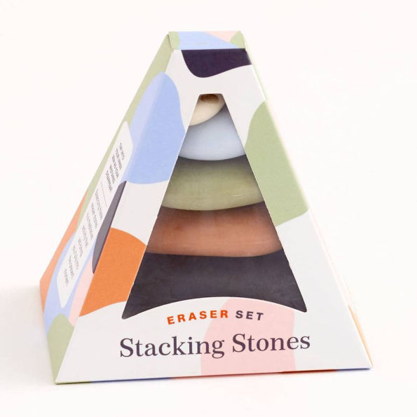 Stacking Stones: Eraser Set (Novelty Gift, Artist Gift, Writer Gift, Stocking Stuffer)