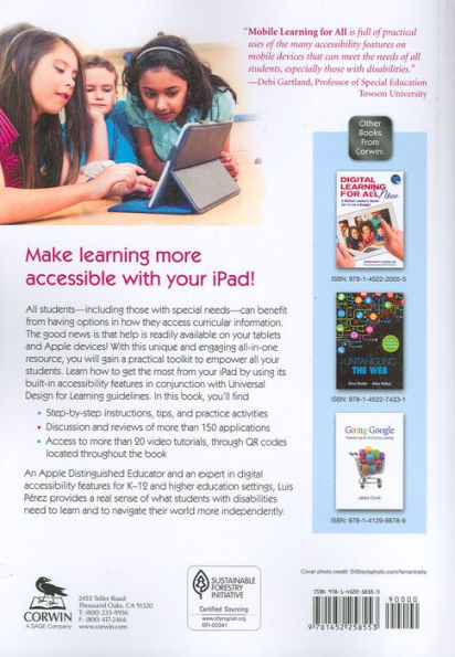 Mobile Learning for All: Supporting Accessibility With the iPad / Edition 1