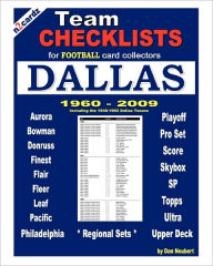 Title: Team Checklists For Football Card Collectors DALLAS, Author: Dan Neubert