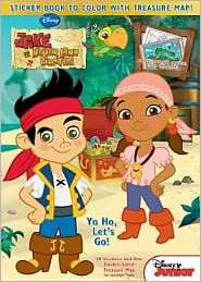 Title: Yo Ho, Let's Go! Jake & the Neverland Pirates: Sticker Book to Color with Treasure Map, Author: Dalmatian Press Staff