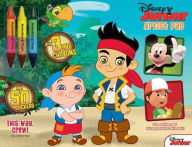 Title: Disney Junior Jake & the Never Land Pirates Artist Pad with Big Crayons - This Way Crew!, Author: Dalmatian Press