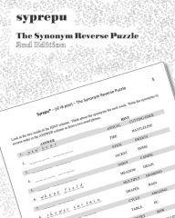 Title: Syrepu(r) (Si Re Poo) the Synonym Reverse Puzzle: 750 Syrepu Puzzles, Author: John Brennan
