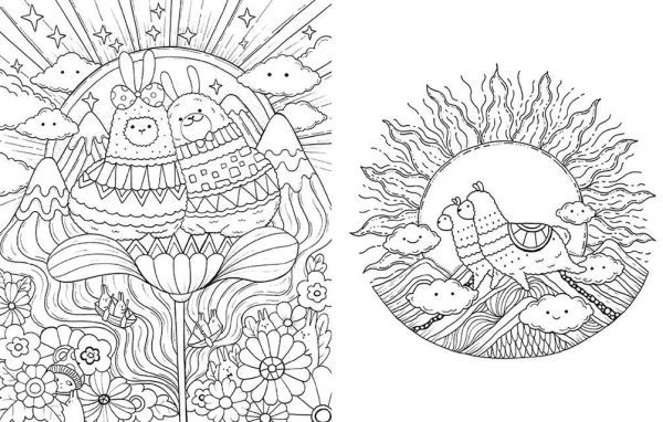 A Million Llamas: Lovable Llamas to Color