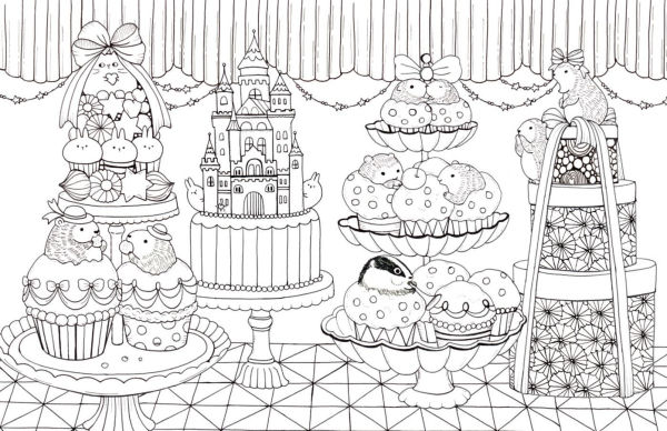 A Million Kawaii Cuties: The Sweetest Things to Color