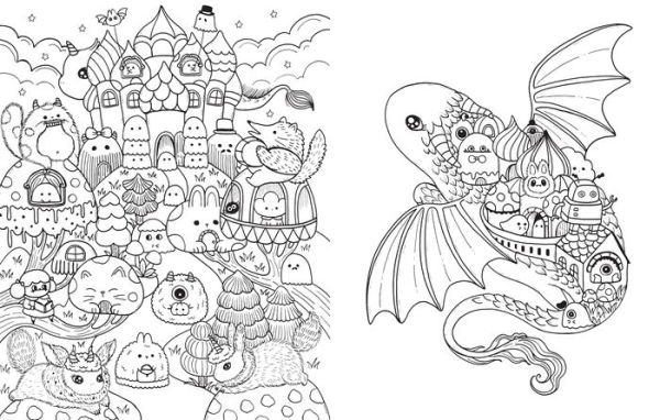 A Million Little Monsters: Frightful Creatures to Color by Lulu