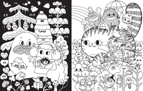 A Million Little Monsters: Frightful Creatures to Color