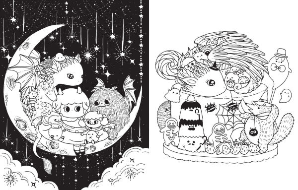 A Million Little Monsters: Frightful Creatures to Color
