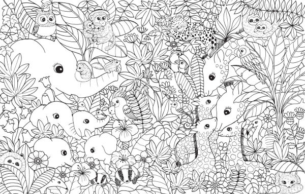 A Million Baby Animals: Little Creatures to Color