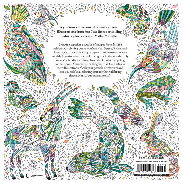 Millie Marotta's Animal Adventures: Favorite Illustrations from Seas, Forests, and Islands