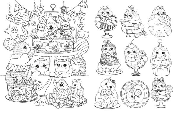 A Million Kittens: Adorable Felines to Color