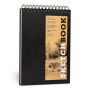 Sketchbook (Basic Medium Spiral Fliptop Landscape Black)