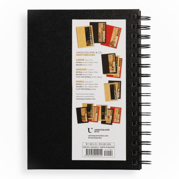 Sketchbook (Basic Small Spiral Black) by Union Square & Co.