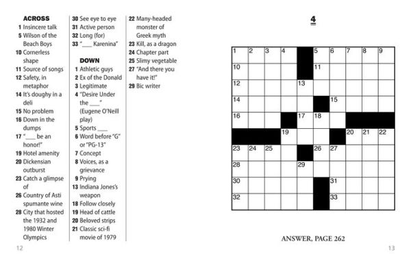 Jumbo Print Easy Crosswords #7